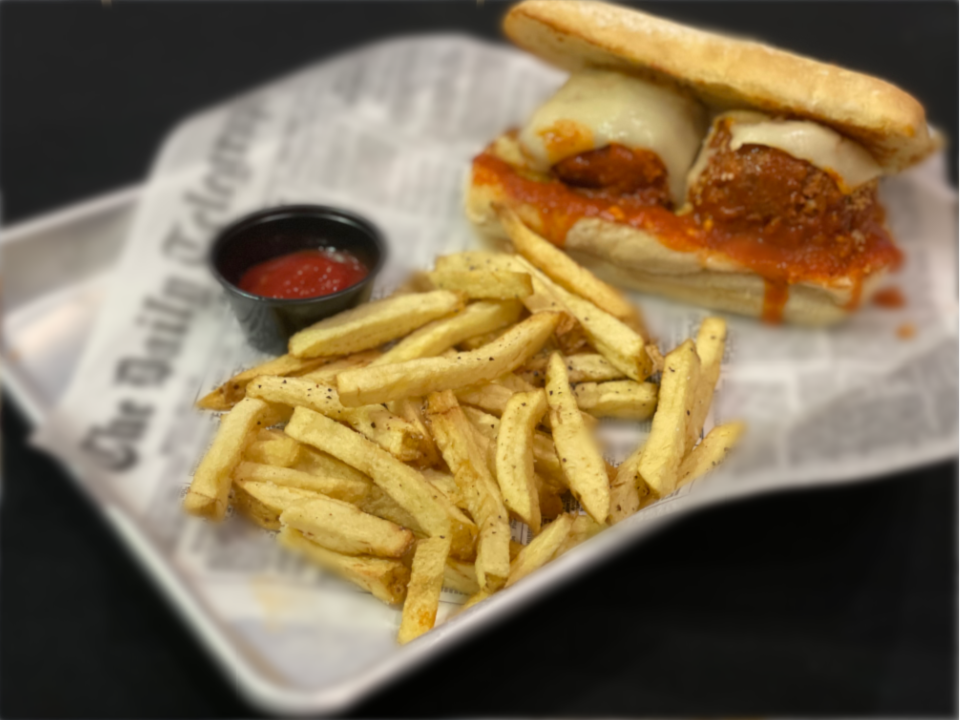 Order Meatball Parmwich Sandwich food online from Becca's Restaurant store, Las Vegas on bringmethat.com