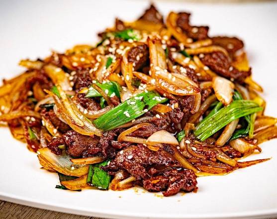 Order E22) Fried Spicy Cumin Beef food online from Kungfu Noodle store, El Paso on bringmethat.com
