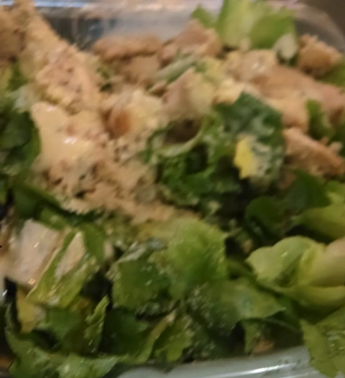 Order Caesar Salad w. Chicken food online from Eva's health food store, New York on bringmethat.com