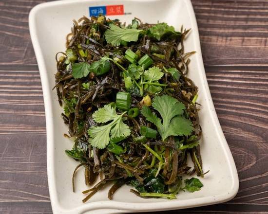 Order 61. Spicy Marinated Seaweed 麻辣海帶絲 food online from Four Sea store, Hacienda Heights on bringmethat.com