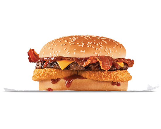Order Western Bacon Cheeseburger®  food online from Hardee store, Fort Wayne on bringmethat.com