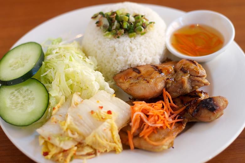 Order 50. Com Ga Ngu Vi Plate food online from Miss Saigon store, San Francisco on bringmethat.com