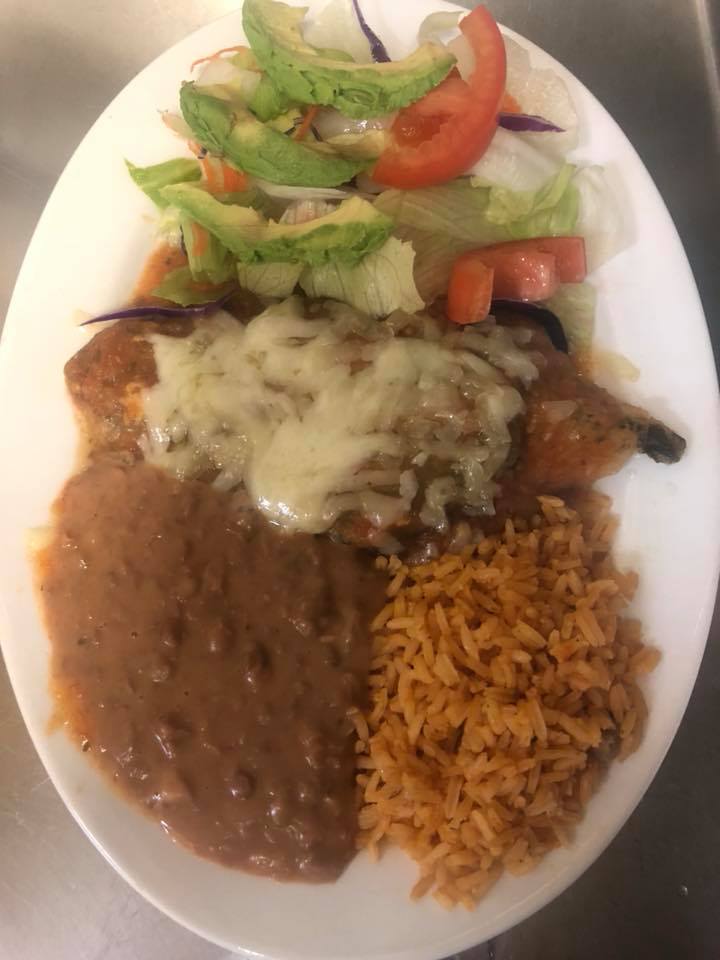 Order Chile Relleno food online from Taquerias Michoacan store, Houston on bringmethat.com
