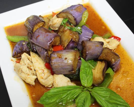 Order Eggplants food online from Amazing Thai store, Jacksonville on bringmethat.com