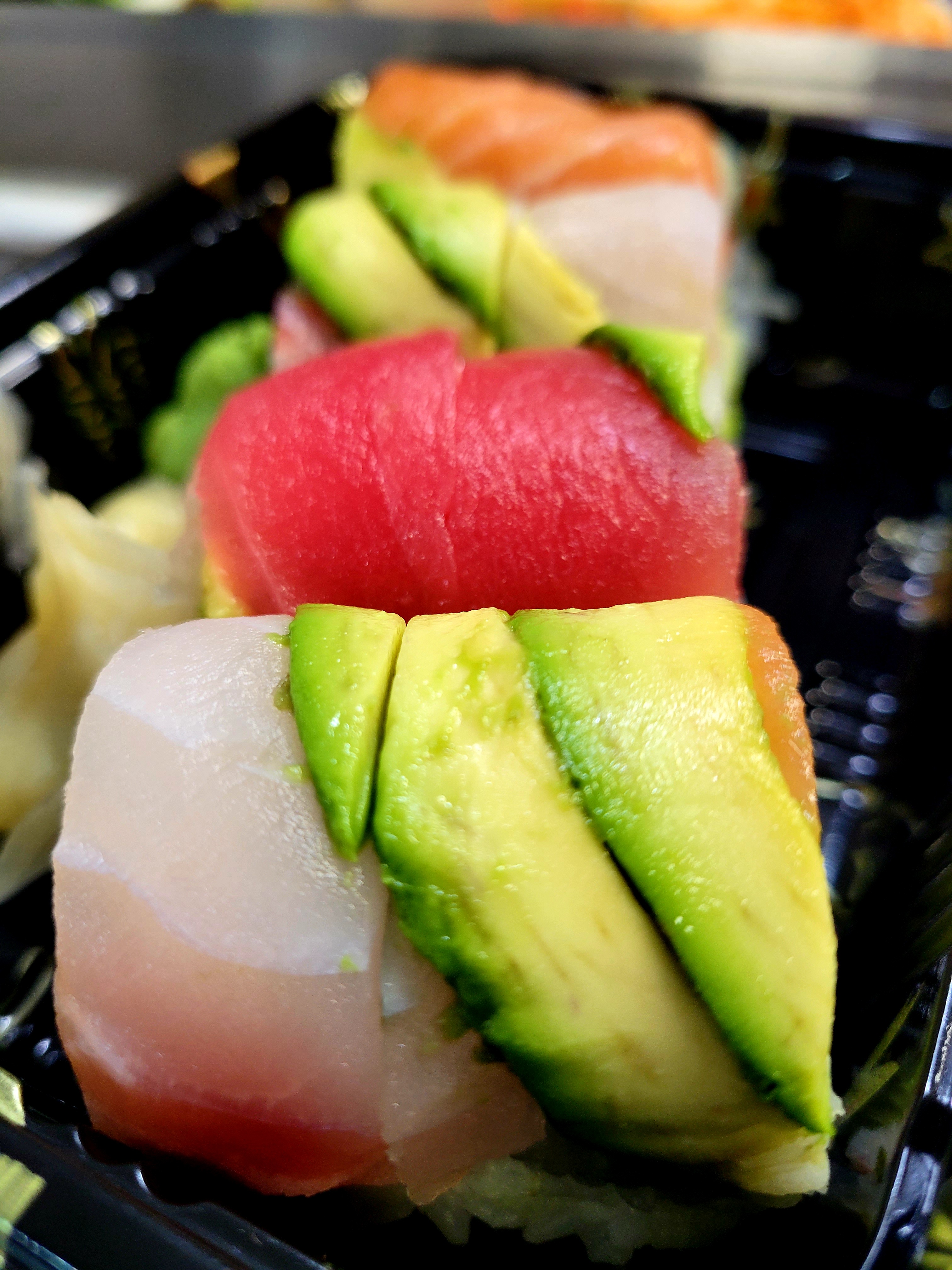 Order SP1. Rainbow Roll food online from Sushi To Go store, Cherry Hill on bringmethat.com