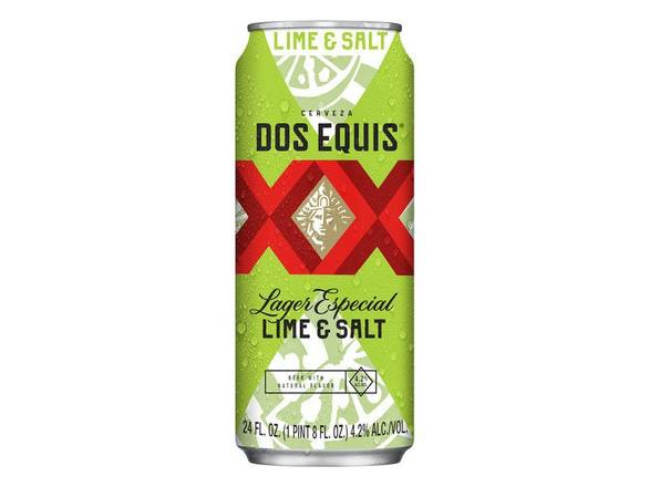 Order Dos Equis Lager Lime & Salt - 24oz Can food online from Goody Goody Liquor Parent store, Dallas on bringmethat.com