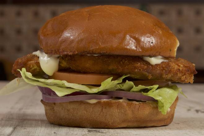 Order Yummy Premium Chicken Burger food online from Yummy Burgers & BBQ store, Richardson on bringmethat.com