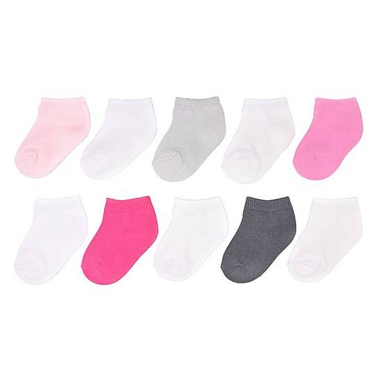 Order goldbug™ Size 3-12M 10-Pack Ankle Socks in Pink food online from Bed Bath & Beyond store, Lancaster on bringmethat.com