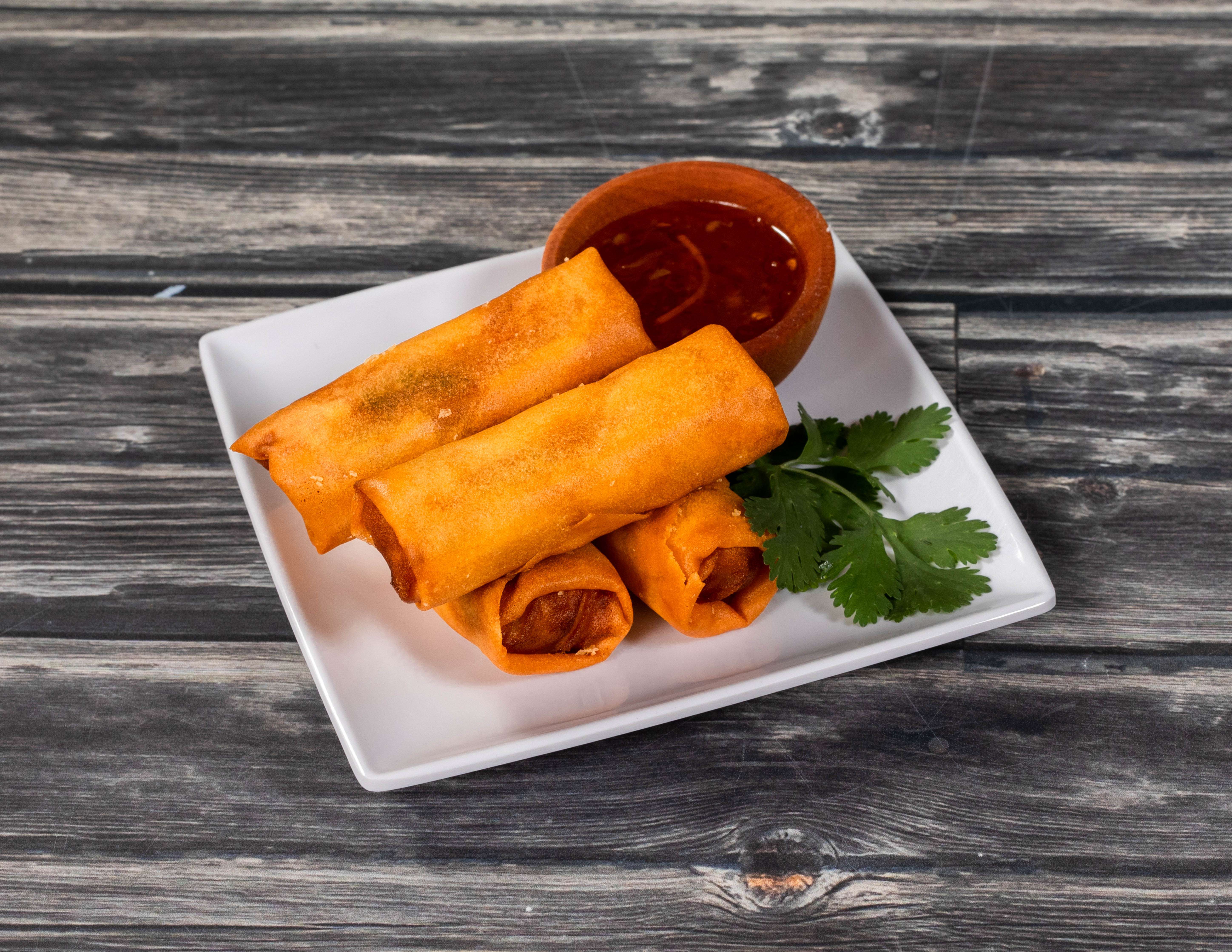 Order 11. Spring Rolls food online from Kamei Sushi & Grill store, College Station on bringmethat.com