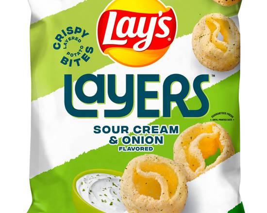 Order Lay's Layers Sour Cream and Onion 1.75oz food online from Chevron Extramile store, Stockton on bringmethat.com