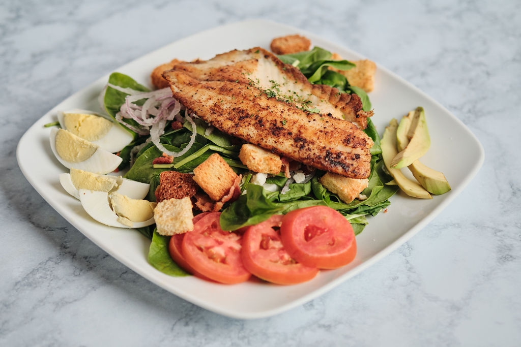 Order Tilapia/Cobb Salad food online from Orchid City Fusion Cafe store, Arlington on bringmethat.com