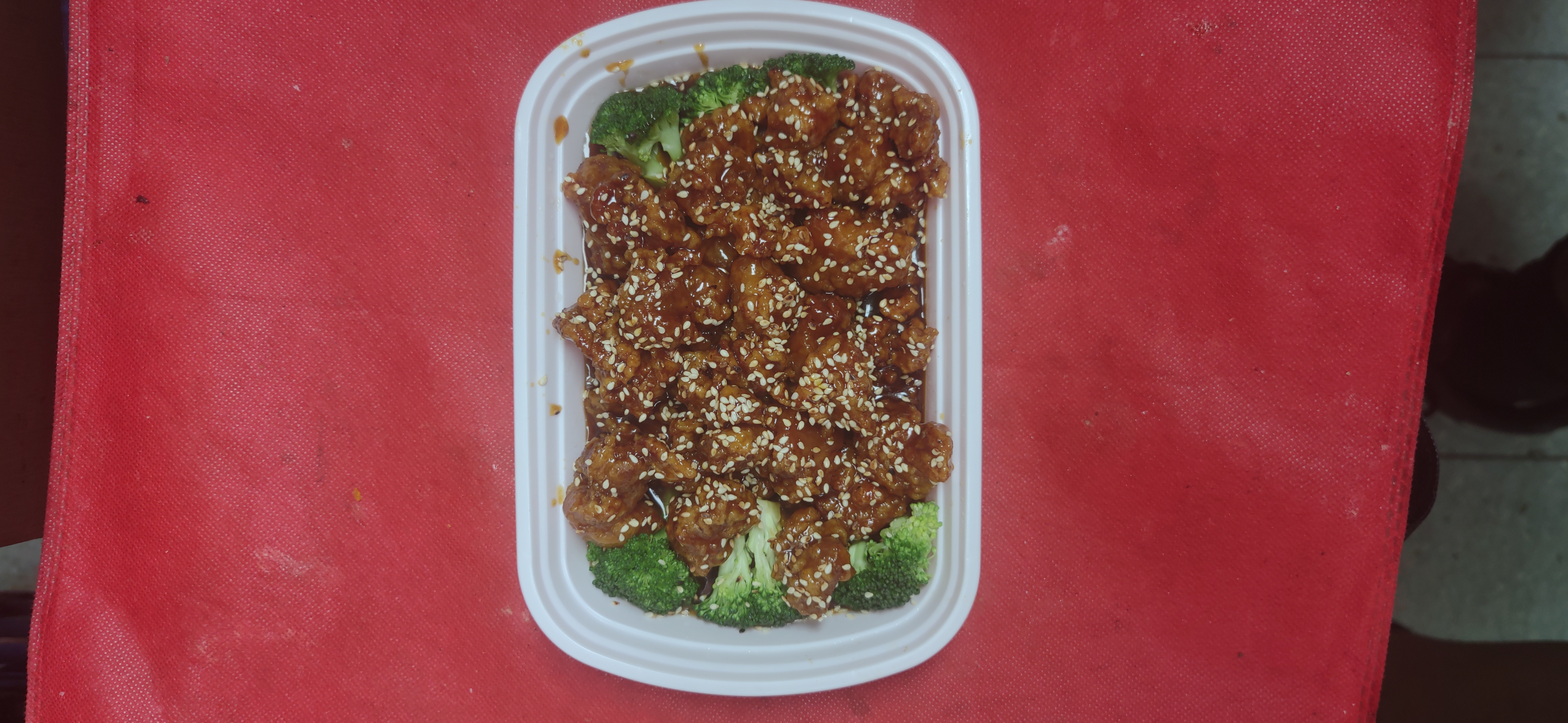 Order 50. Sesame Chicken  food online from China Wok store, Lima on bringmethat.com