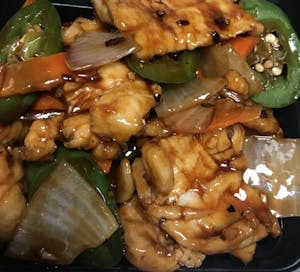Order 63. Chicken with Jalapenos 墨西哥椒几 food online from Moon Wok store, Lenexa on bringmethat.com
