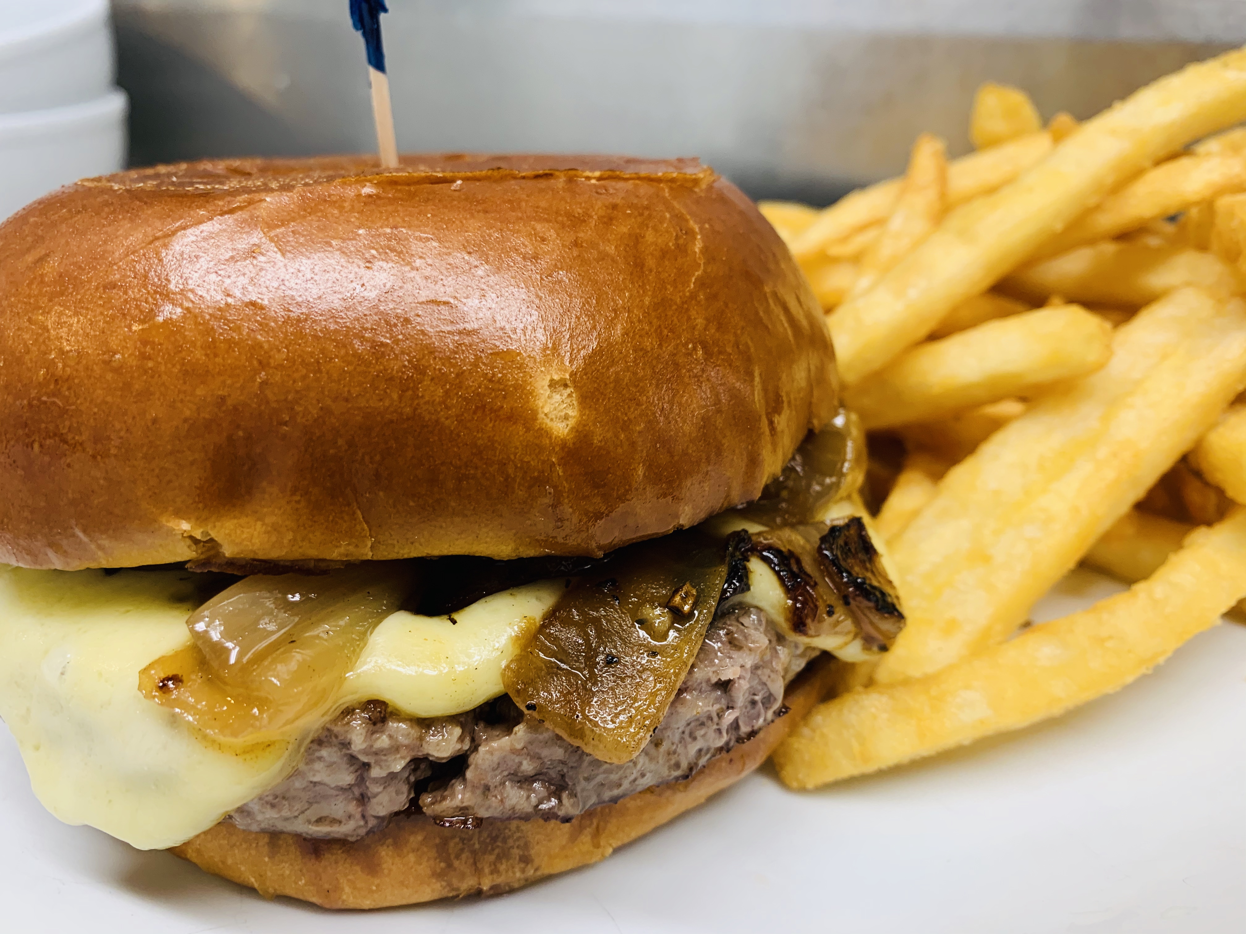 Order The Twisted Alpine Burger food online from State Street Cafe store, North Haven on bringmethat.com