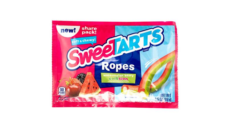Order Sweetarts Ropes Watermelon Berry Collision Candy 3.5 Oz food online from Valero Food Mart store, Murrayville on bringmethat.com