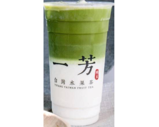 Order Kyoto Uji Matcha Latte京都宇治抹茶鮮奶 food online from Yi Fang Taiwan Fruit Tea store, San Francisco on bringmethat.com