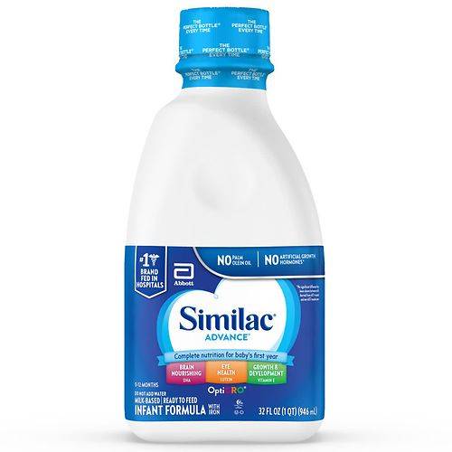 Order Similac Advance Infant Formula with Iron, Ready-to-Feed - 32.0 fl oz food online from Walgreens store, Amherst on bringmethat.com