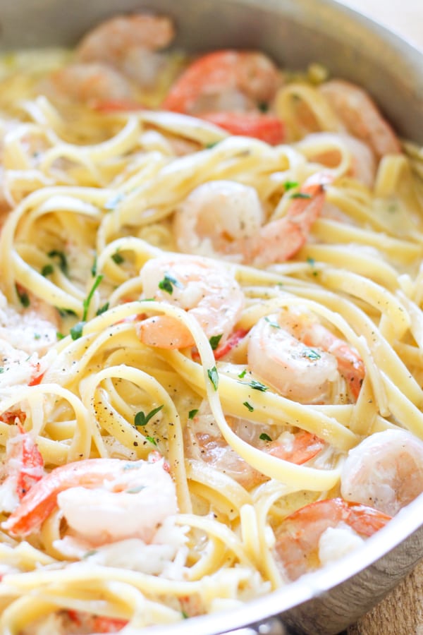 Order Seafood Pasta (Spicy) food online from New York Pizza - Elliston Place store, Nashville on bringmethat.com