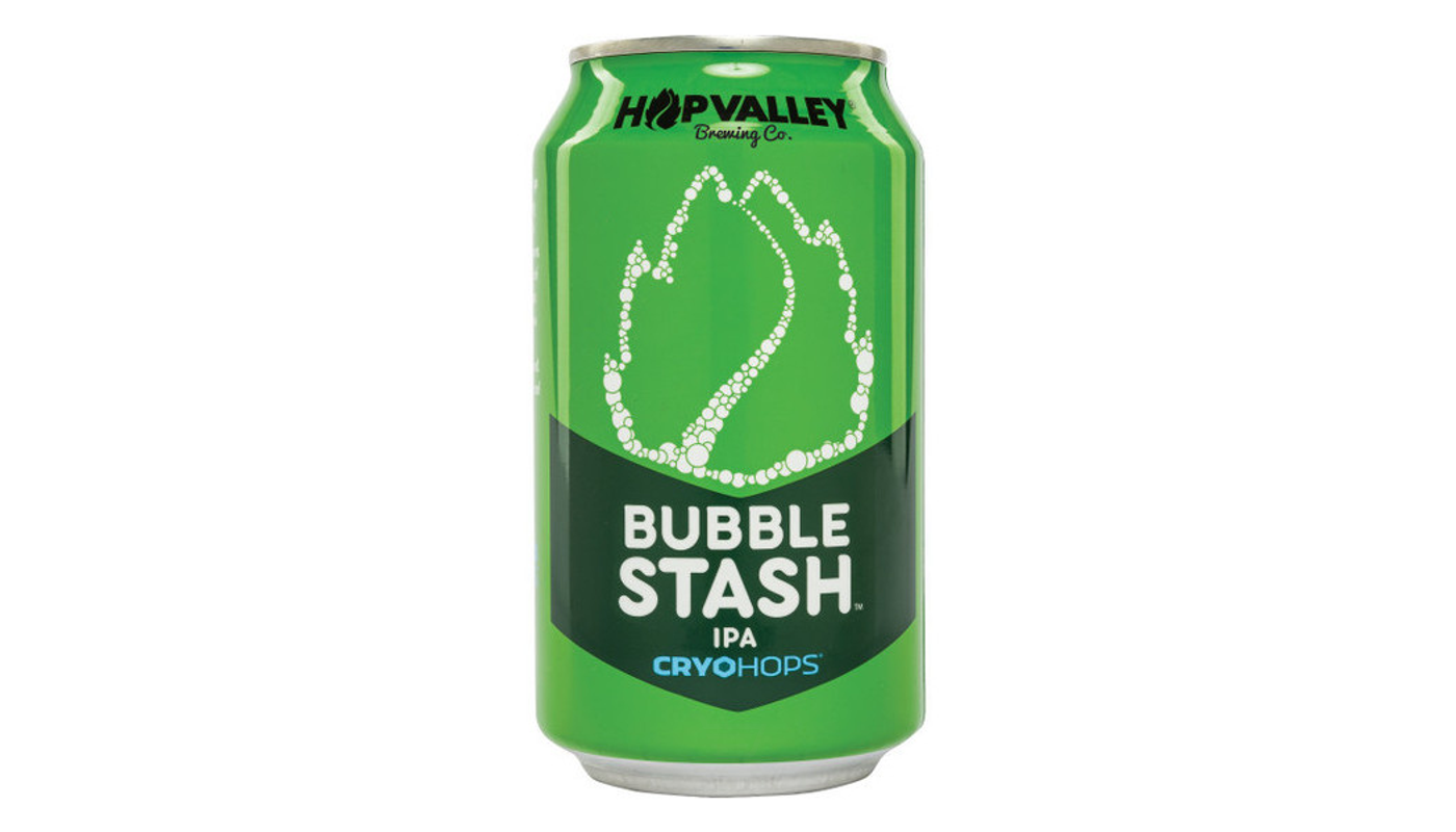 Order Hop Valley Bubble Stash IPA Craft Beer 6x 12oz Cans food online from Liquor Palace store, Burbank on bringmethat.com