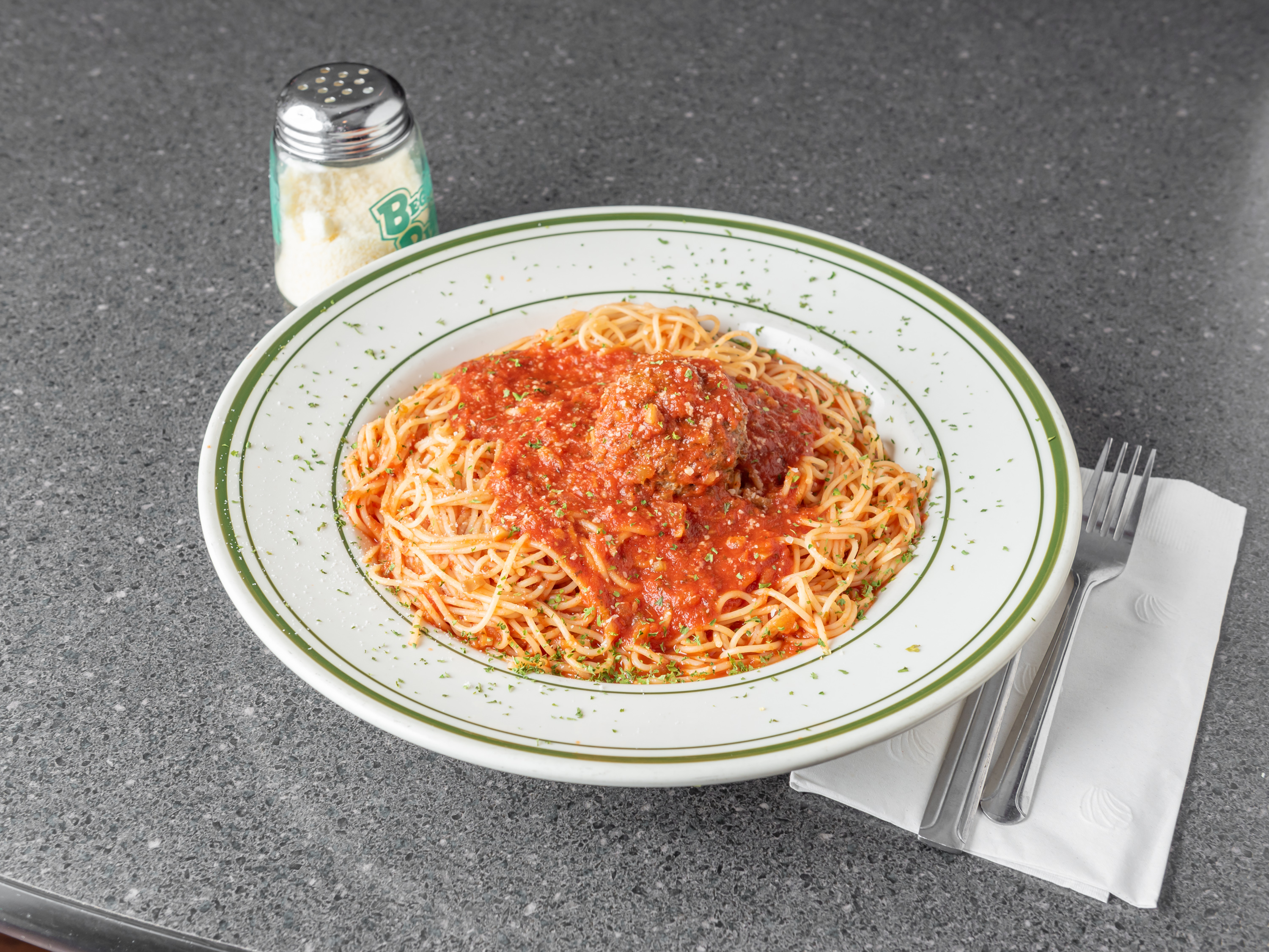 Order Thin Spaghetti food online from Beggars Pizza store, Blue Island on bringmethat.com