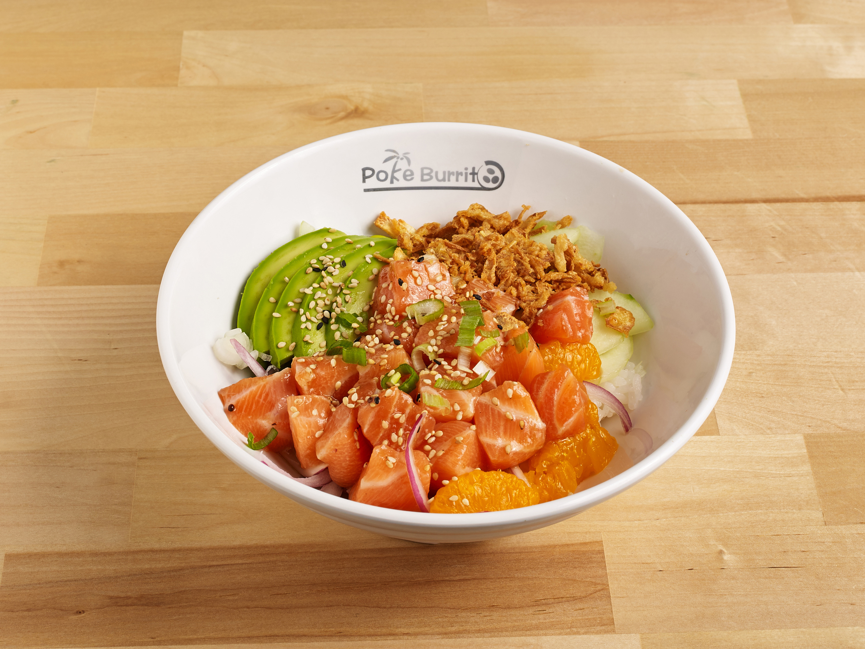 Order H3. Salmon Obsession Bowl food online from Poke Burrito store, Deer Park on bringmethat.com