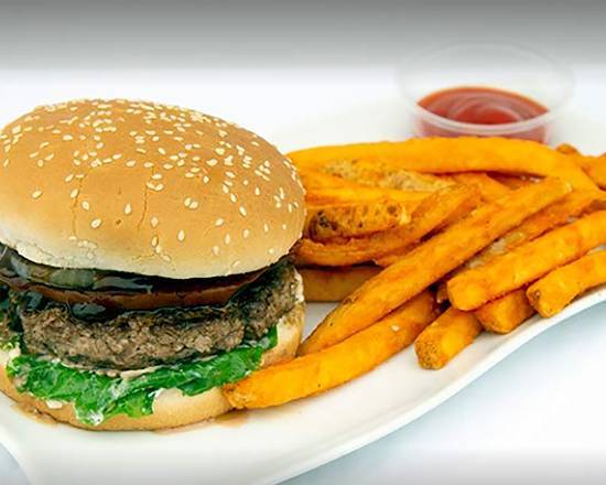 Order Habibi Burger Combo food online from Mr. Shawarma store, El Cajon on bringmethat.com