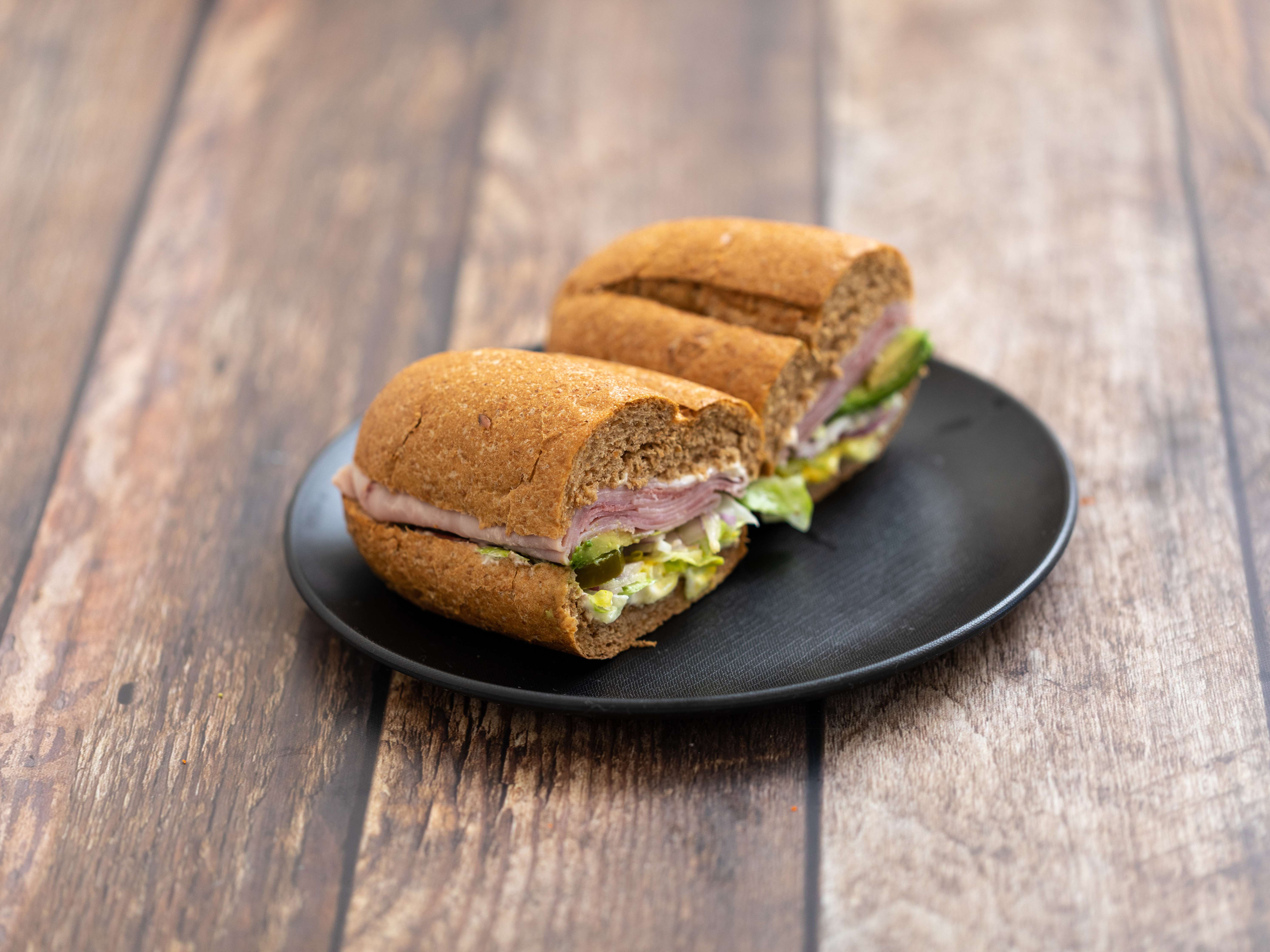 Order Ham Avocado Sandwich food online from Golden Ninth Deli & Market store, San Mateo on bringmethat.com