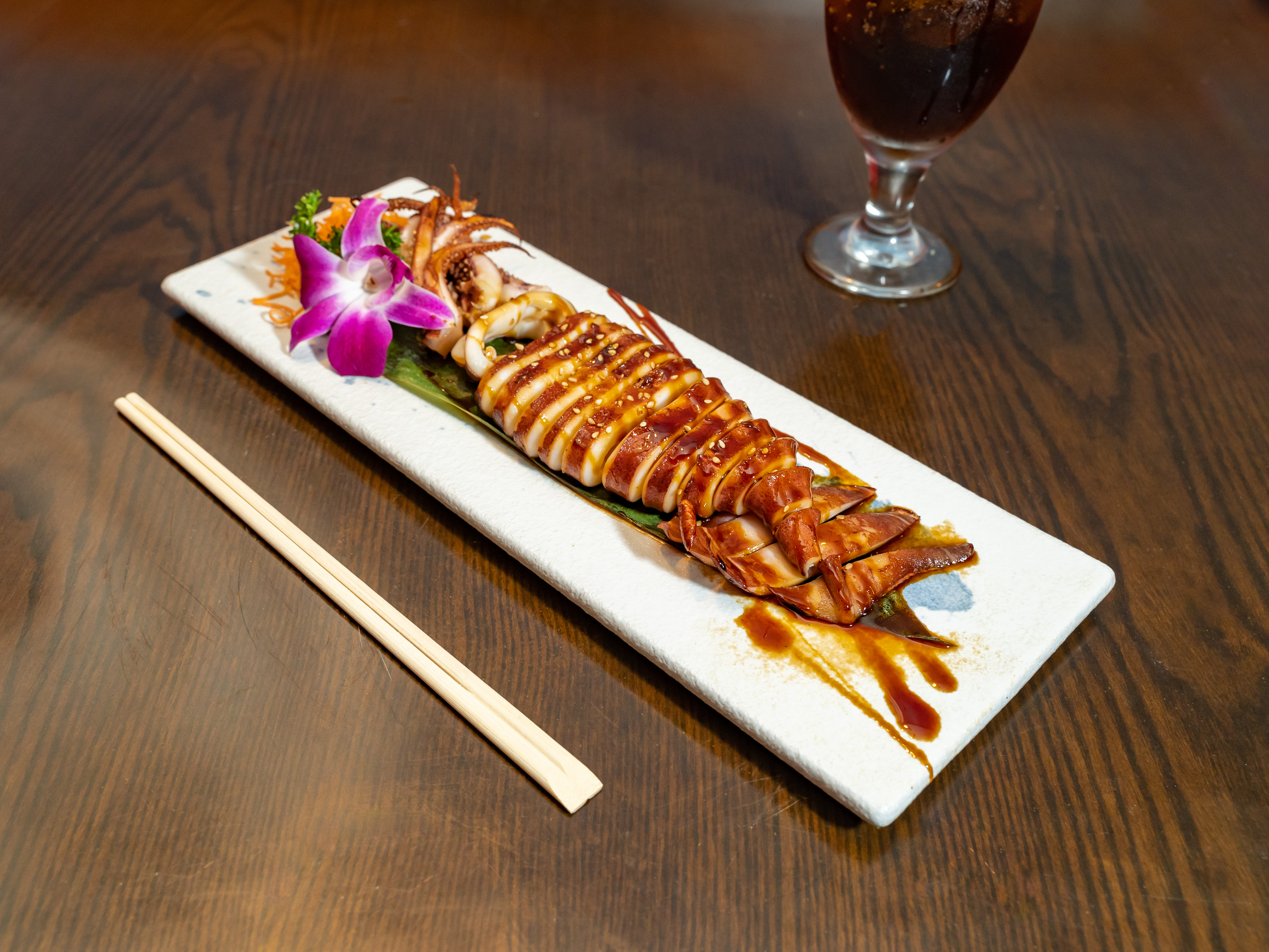 Order 92. Calamari Roll food online from Akaya Grill & Sushi store, Orange Park on bringmethat.com