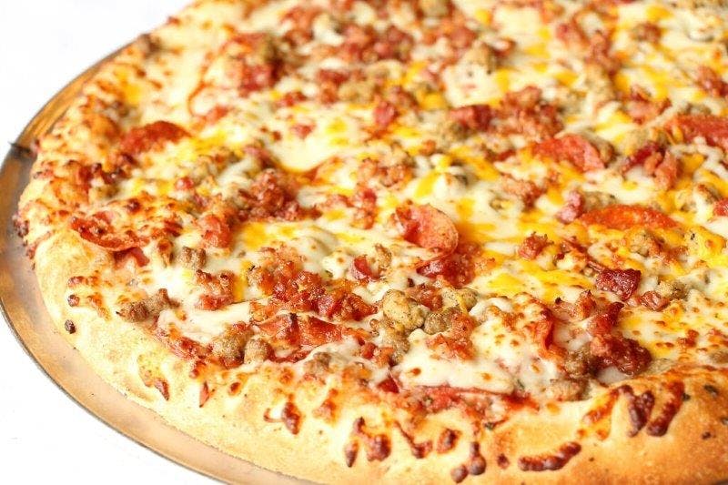 Order Meat & Cheese Deluxe Pizza - Small 10'' (6 Slices) food online from Palios Pizza Cafe store, Colleyville on bringmethat.com