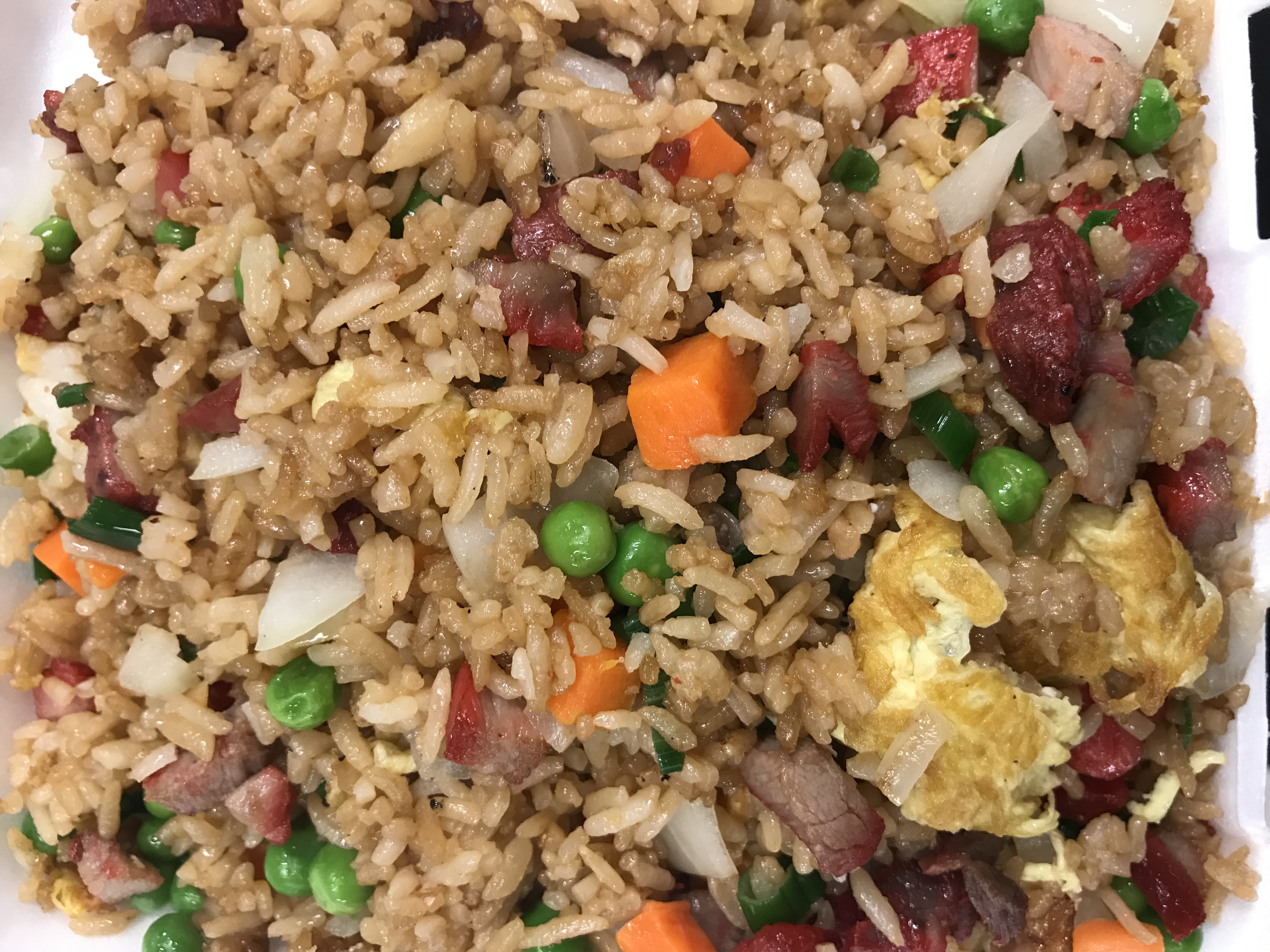 Order BBQ Pork Fried Rice food online from Wang Chinese Cuisine store, Cathedral City on bringmethat.com