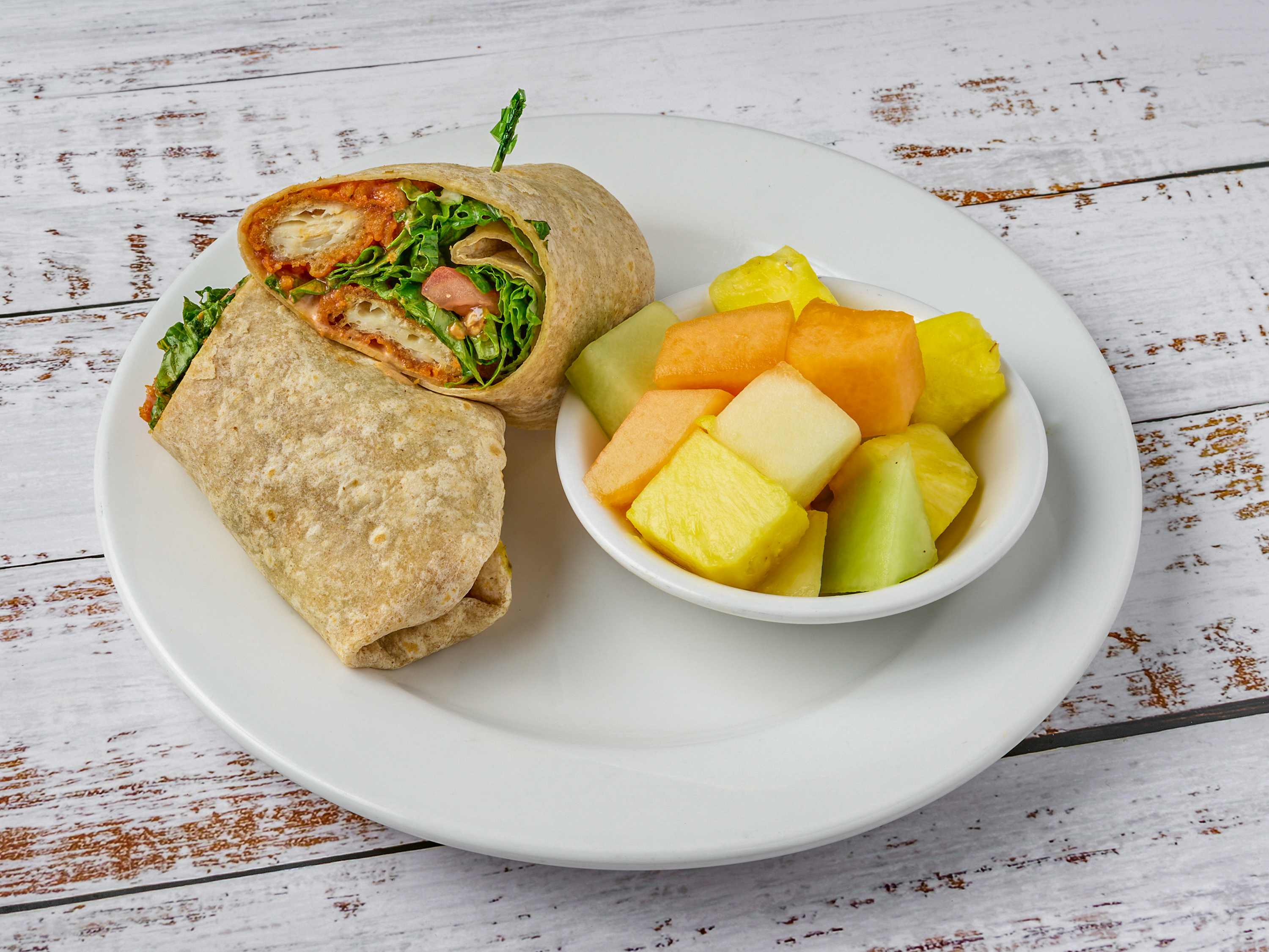 Order Chicken Salad Wrap  food online from Chipy Cafe store, Lincolnshire on bringmethat.com