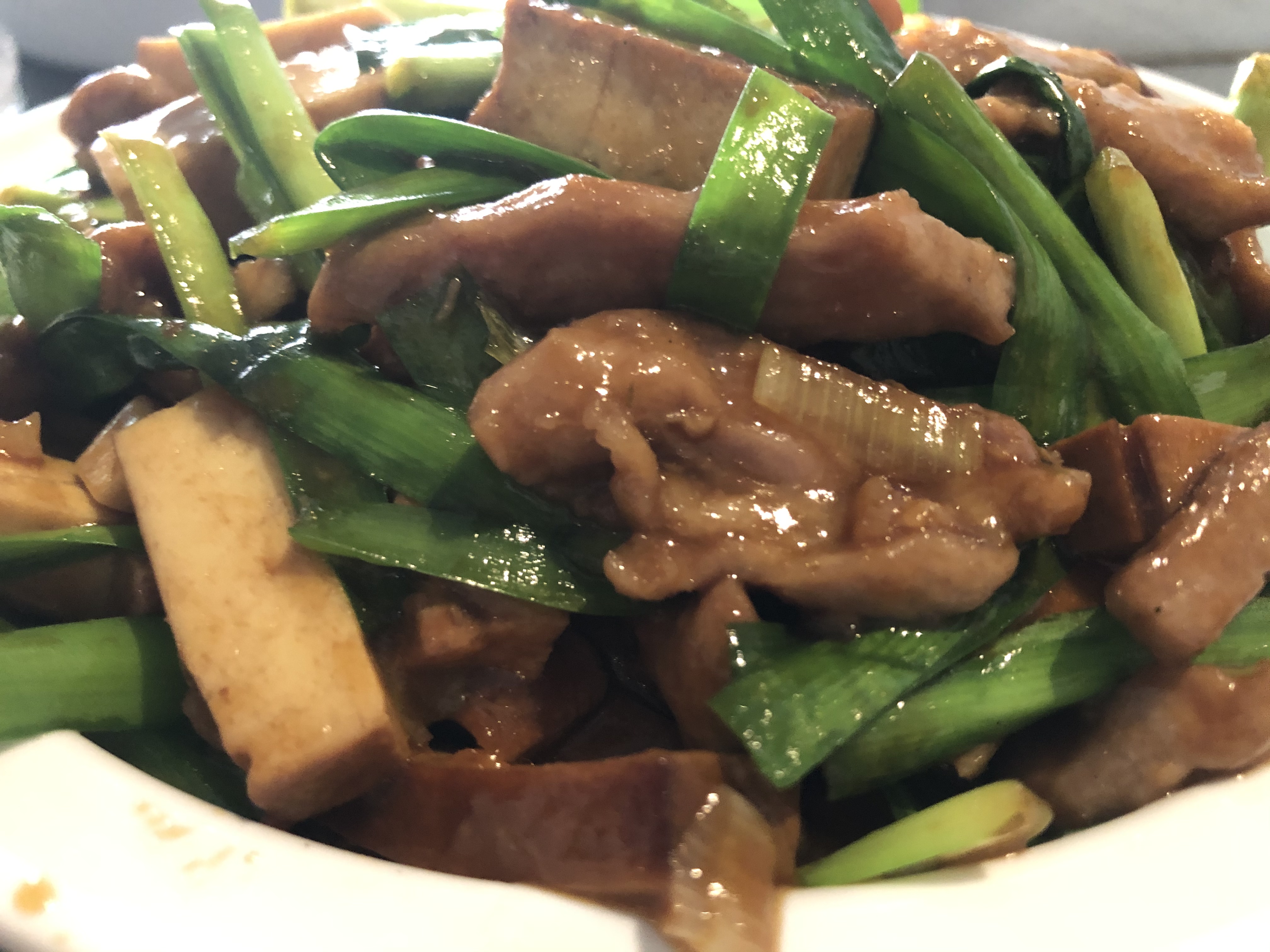 Order Shredded pork with bean curd & chives food online from Pig Heaven store, New York on bringmethat.com