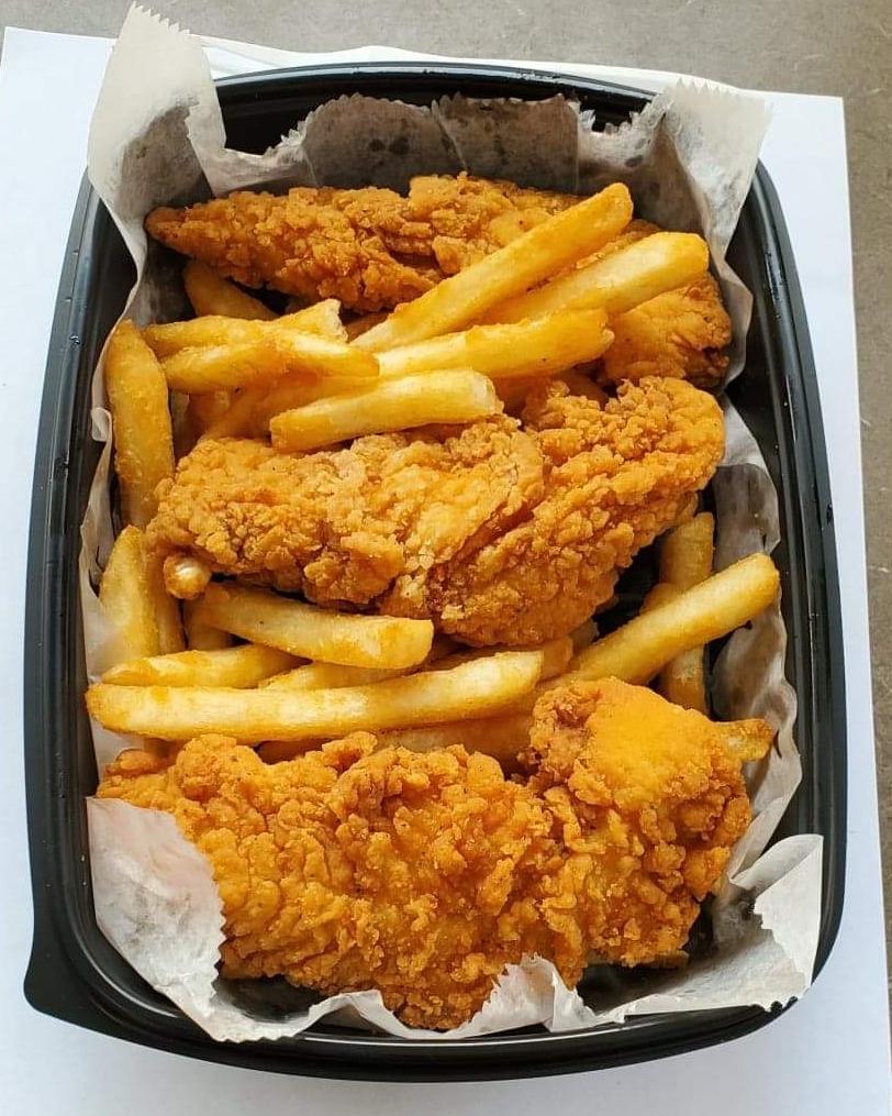 Order Chicken Tender with Fries food online from DC Halal Shawarma store, Washington on bringmethat.com