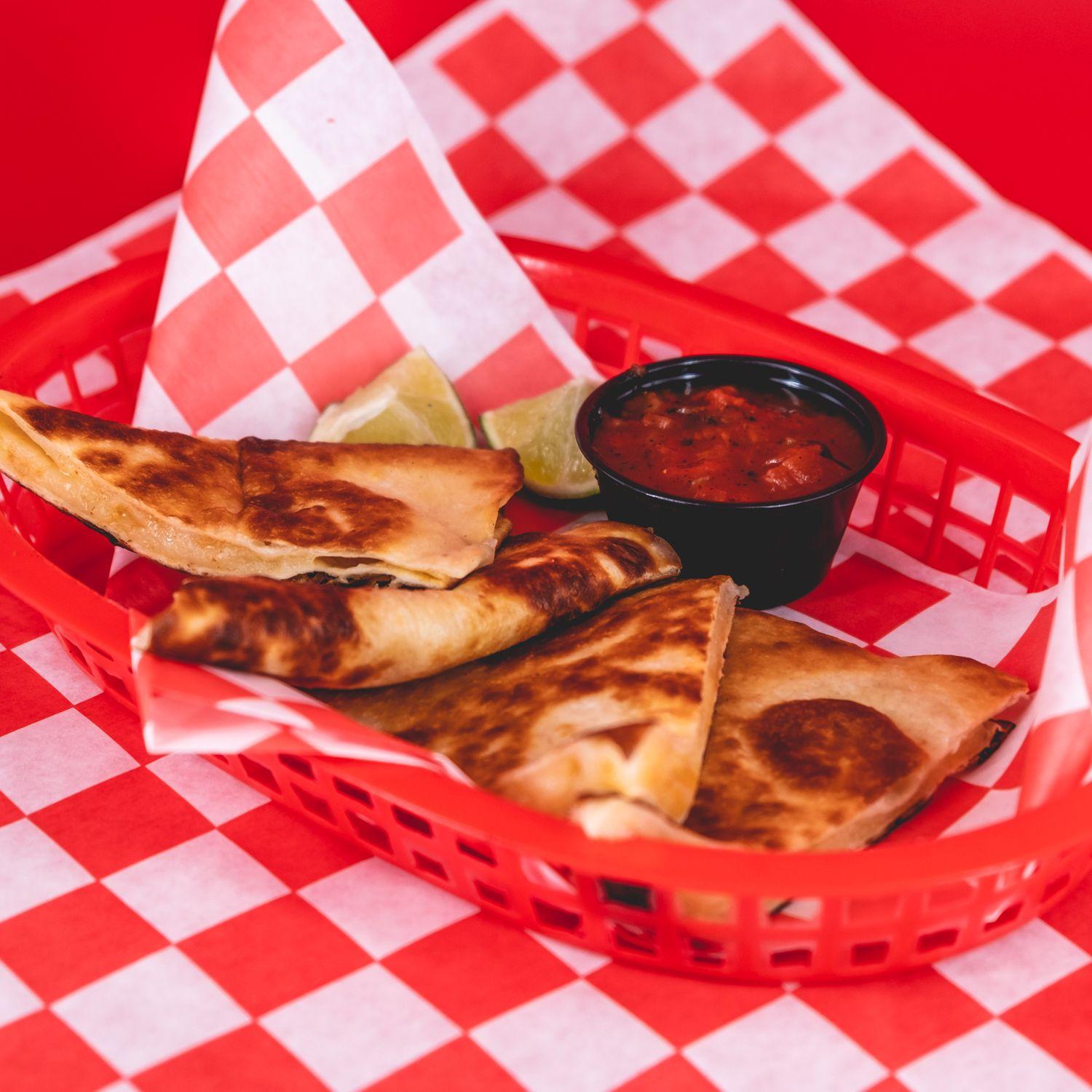 Order Quesadilla food online from Taco Mikes store, Milwaukee on bringmethat.com
