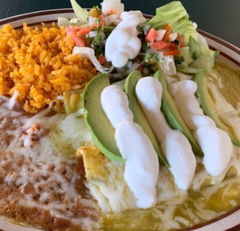 Order Enchiladas food online from Los Charros Mexican Restaurant store, Lodi on bringmethat.com