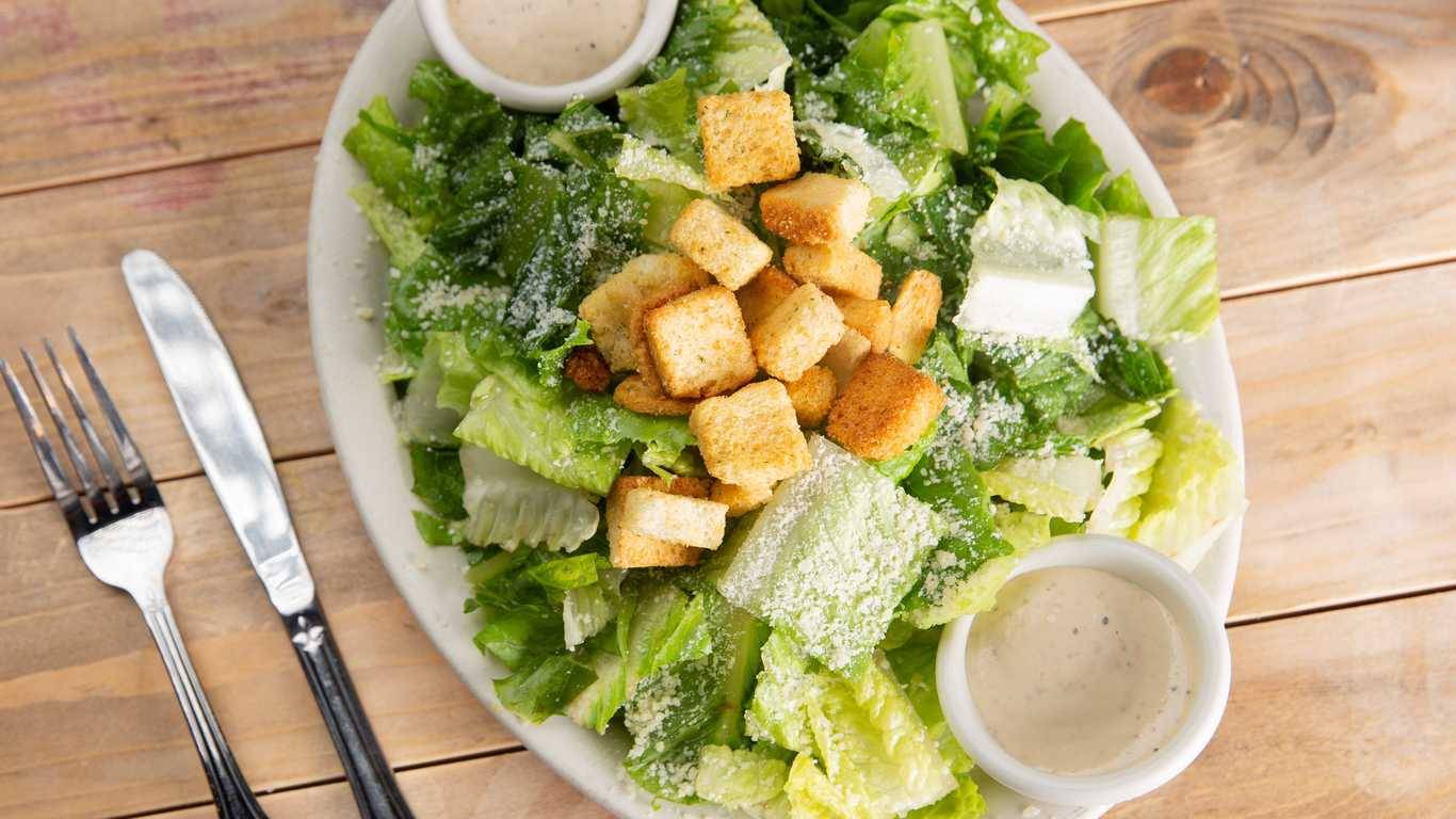 Order Caesar Salad food online from Palios Pizza Cafe store, Katy on bringmethat.com