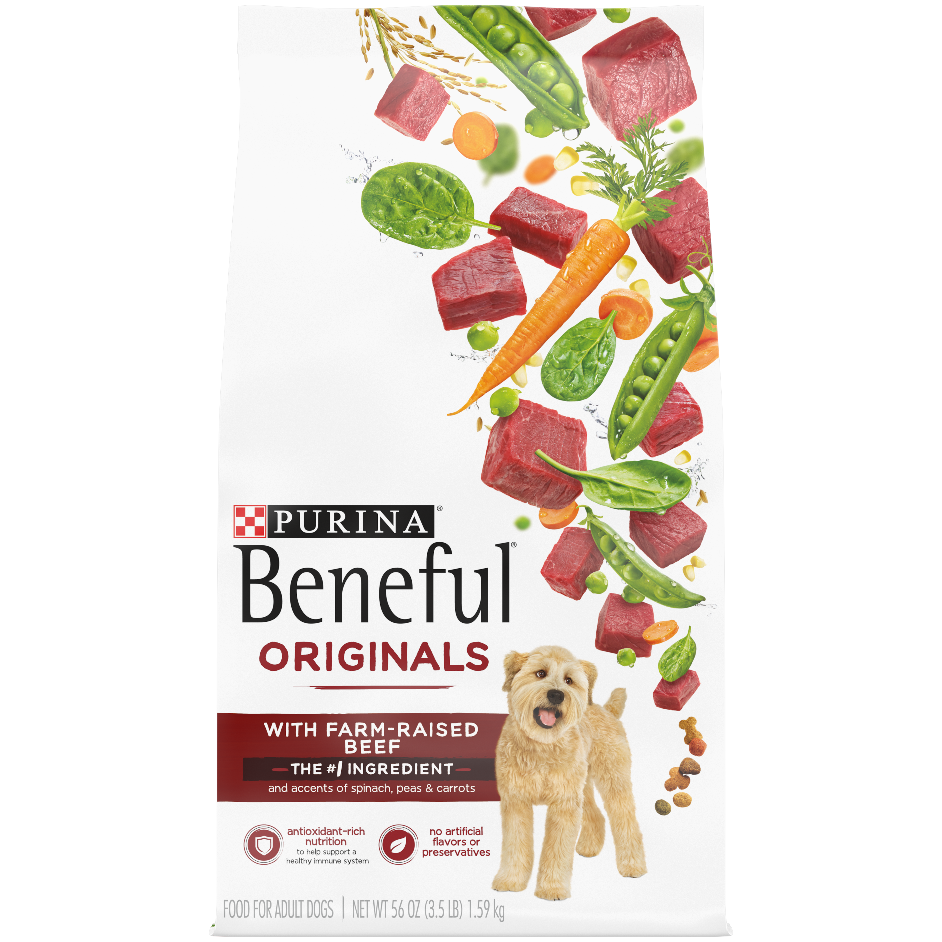 Order Purina Beneful Originals With Farm-Raised Beef - Real Meat Dog Food, 3.5 lb food online from Rite Aid store, Chino Hills on bringmethat.com