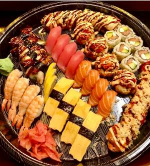 Order P10. Royal Sushi Platter 4A For 4 food online from Sushitoo Express store, Gibsonia on bringmethat.com