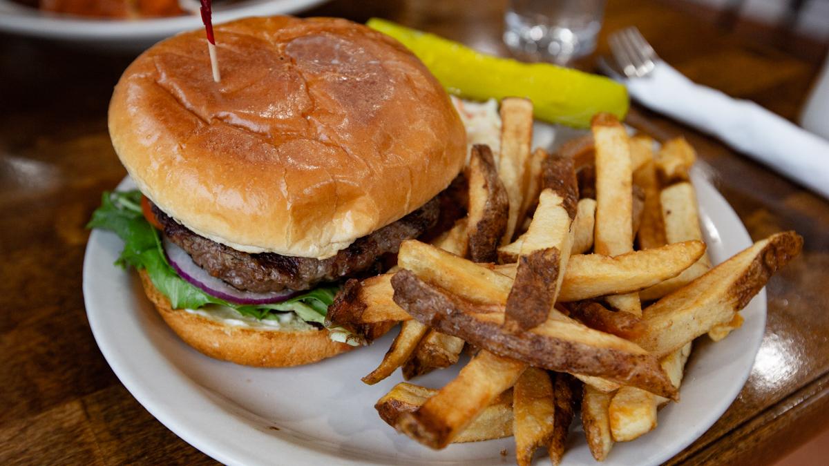 Order HAMBURGER food online from Golden Apple Grill & Breakfast House store, Chicago on bringmethat.com
