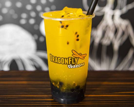 Order Mango Passion Fruit Bubble Tea food online from Dragonfly Tea Zone store, Independence on bringmethat.com
