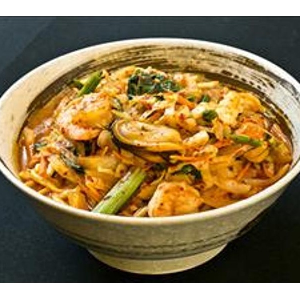 Order N2 Combination Seafood Spicy Soup Noodles food online from Tenglong Chinese Restaurant store, San Francisco on bringmethat.com