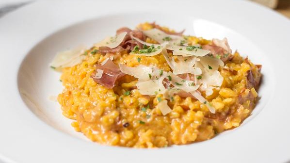 Order Risotto  Boscaiola food online from Enoteca Roma store, Chicago on bringmethat.com