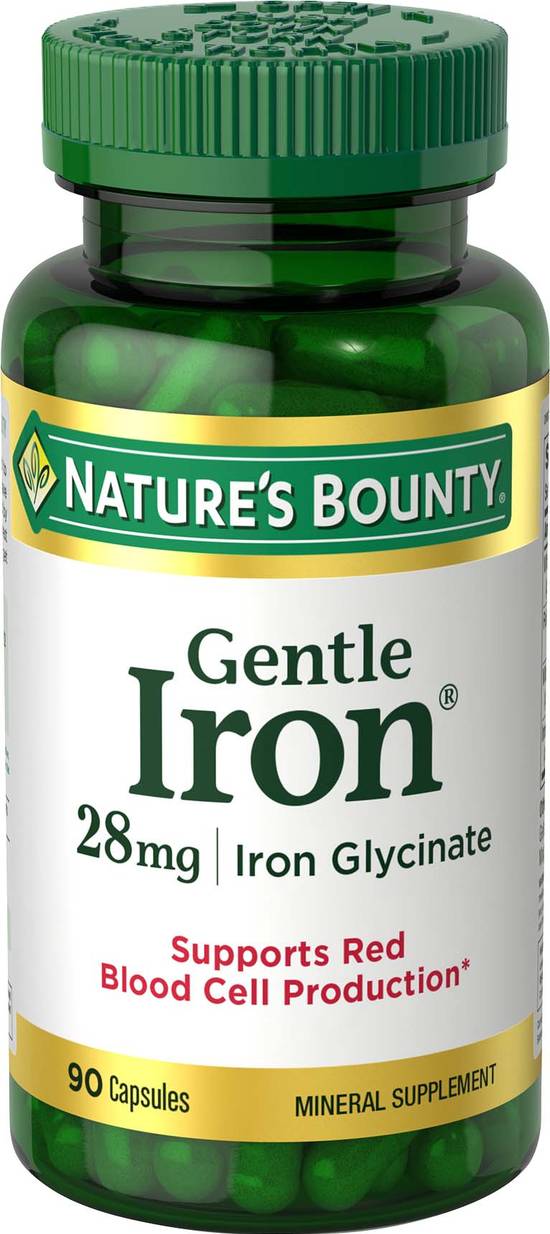 Order Nature's Bounty Gentle Iron Caplets 28 mg (90 ct) food online from Rite Aid store, Palm Desert on bringmethat.com