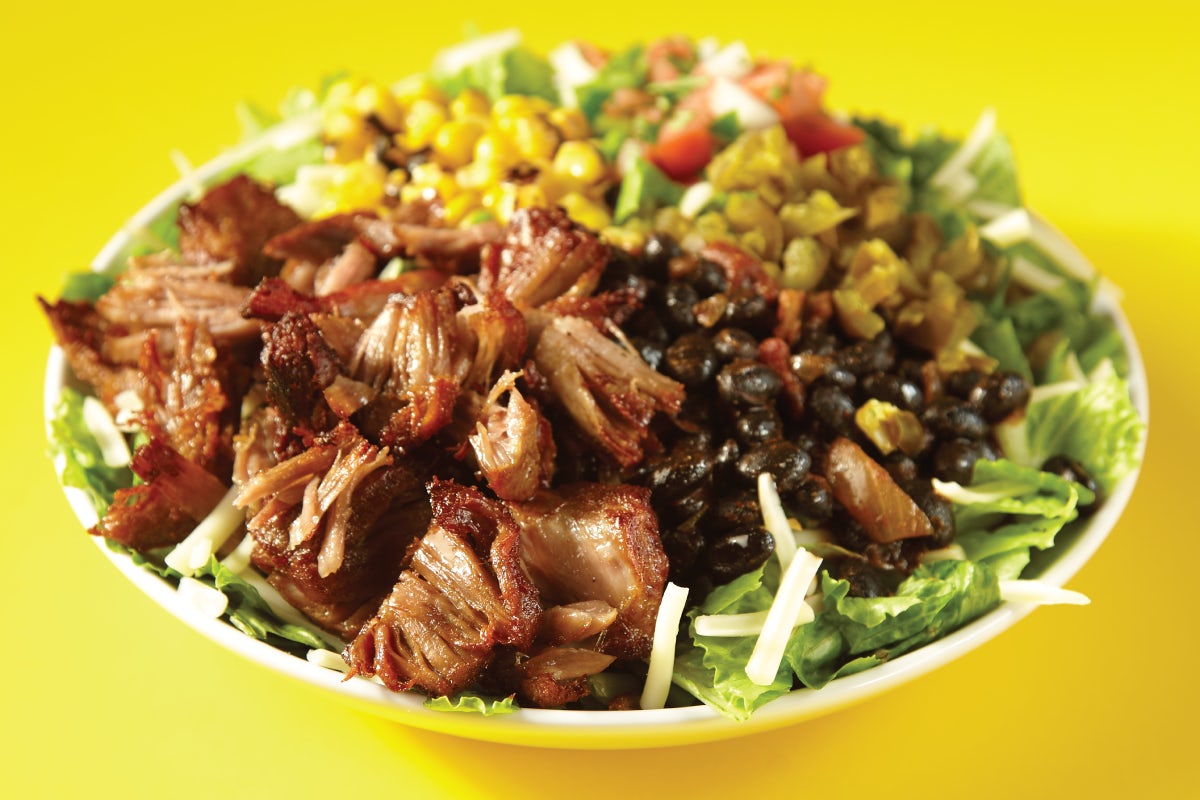 Order *NEW* Cravin' Carnitas Salad food online from Savage Burrito store, Fort Worth on bringmethat.com