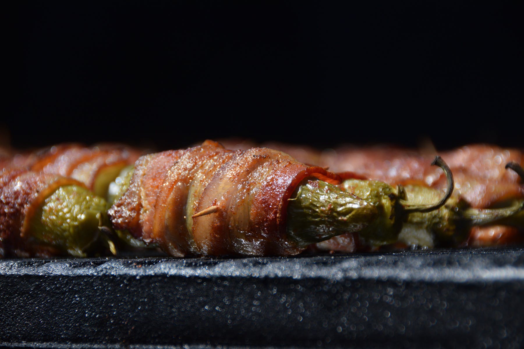 Order Bacon Wrapped Stuffed Jalapenos food online from Slow Hand Bbq store, Pleasant Hill on bringmethat.com