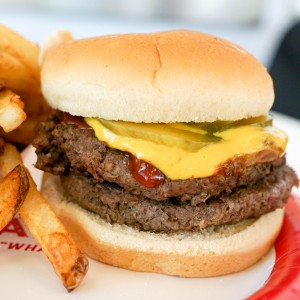 Order Double Burger food online from The Varsity store, Kennesaw on bringmethat.com