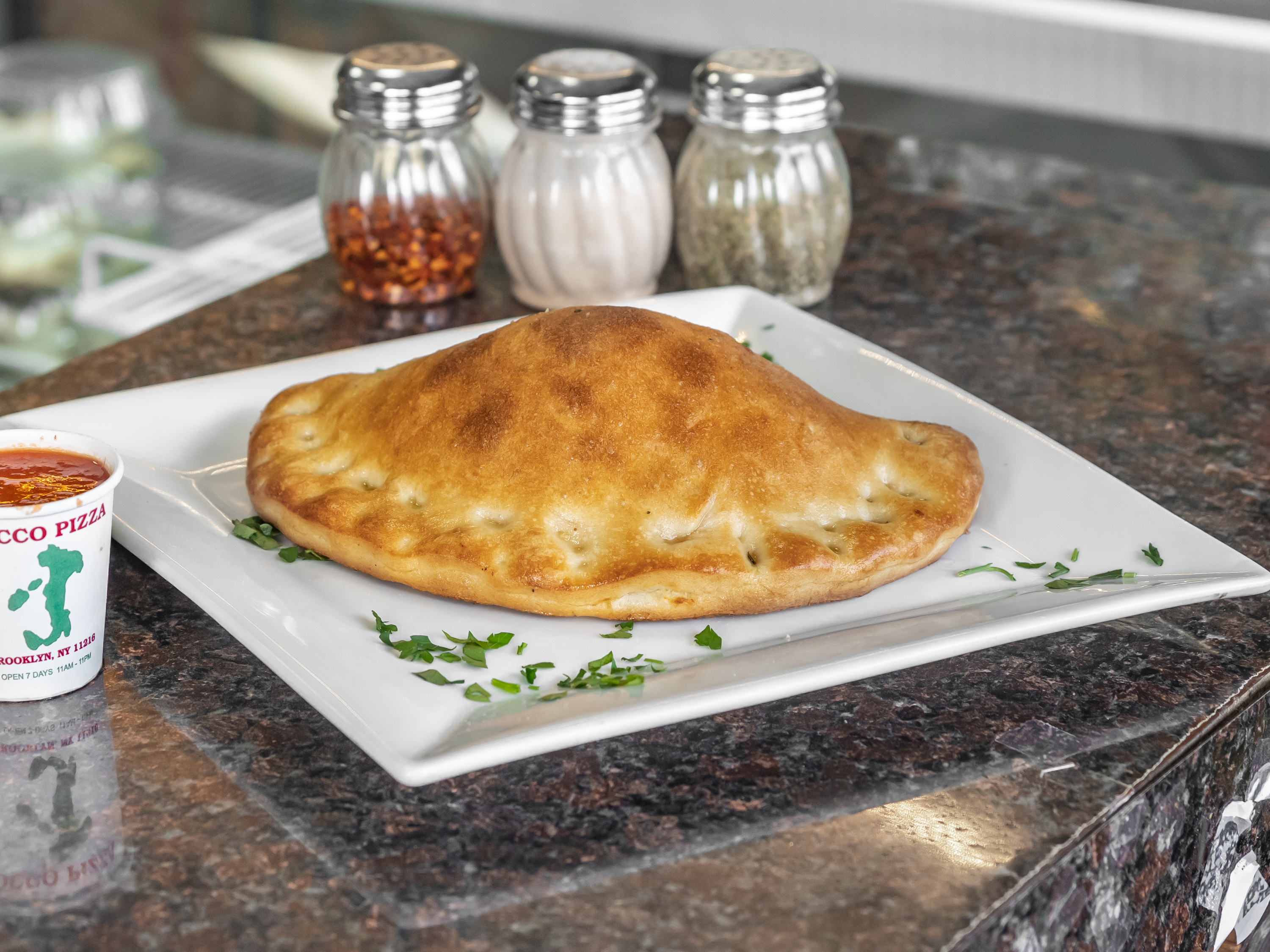 Order Cheese Calzone food online from Rocco pizza store, Brooklyn on bringmethat.com