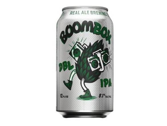 Order Real Ale Boombox DIPA - 6x 12oz Cans food online from American Spirits Beverage Co store, Dallas on bringmethat.com
