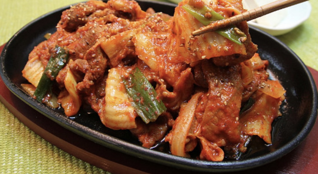 Order Kimchi Pork Bulgogi 돼지 김치 두루치기  food online from Kimbap Paradise store, La Mirada on bringmethat.com