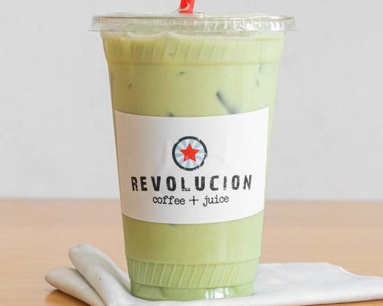 Order Matcha Latte food online from Revolucion Coffee + Juice store, San Antonio on bringmethat.com